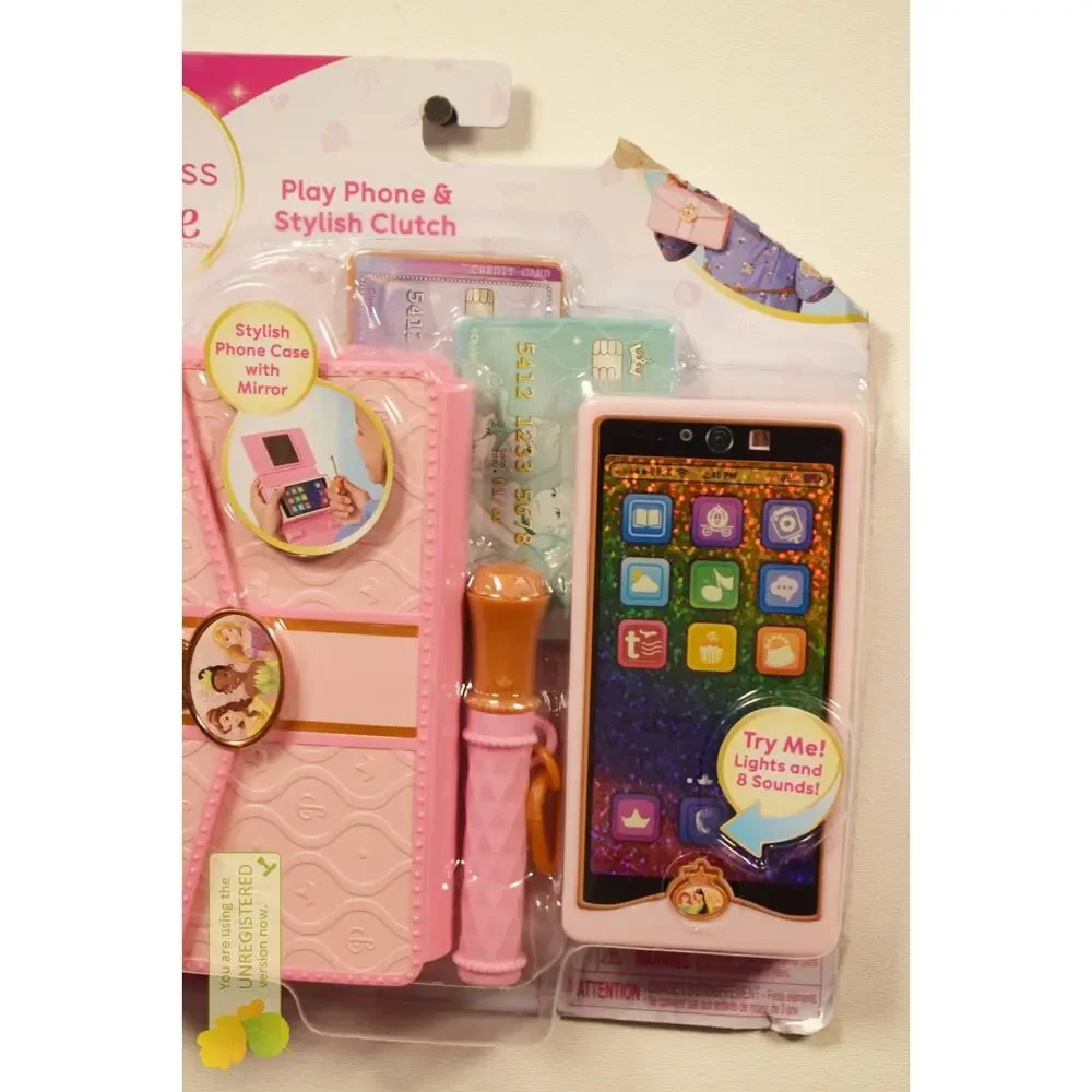 Disney Princess Style Collection Play Phone & Stylish Clutch#
